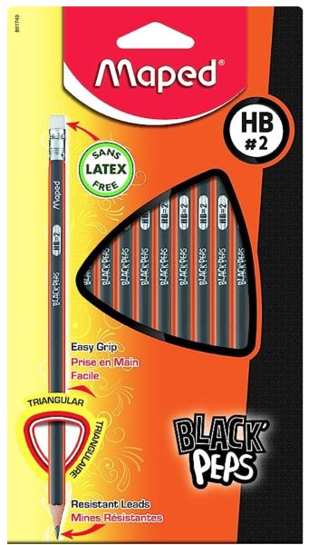 Caja de Lapices Maped Grafito Black 1/12